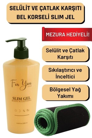 Slim Jel Inceltici -sıkılaştırıcı-yağ Yakıcı–bölgesel Incelme-çatlak Karşıtı Ve Selülit Kremi (SET) - For You Gold
