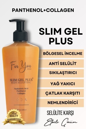 Slim Jel Plus Kolajen Jel - - Sıkılaştırıcı- Çatlak Bakım- - Selülit Karşıtı Jel - For You Gold