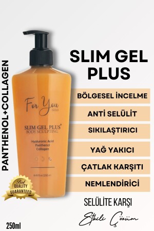 Slim Jel Plus - Sıkılaştırıcı-–bölgesel Incelme-çatlak Karşıtı Ve Selülit Kremi - For You Gold