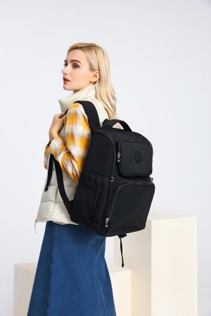 Smbyb3000-0001 Siyah Kadın Bebek Bakım Sırt Çantası - Smart Bags