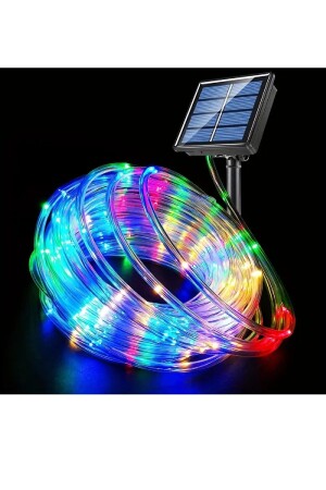 Solar Güneş Enerjili 10m 100 Led Şerit Led Işık Aydınlatma Dekorasyon Dış Mekan Lambası Rgb Hortum - Dream Plus