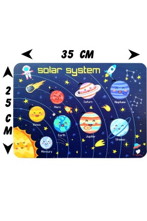 Solar Sistem Gezegenler Eğitici Bultak Yapboz Puzzle Oyuncak solar - 4