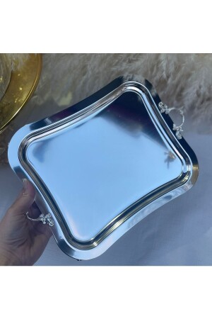 Söz Nişan Ve Sunum Tepsisi 27x22 Cm ZCC7Z2166S - ZÜCACE DEKOR