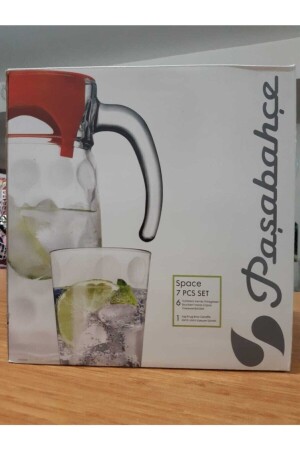 Space Water Set mit rotem Bezug 8693357121768 - Paşabahçe