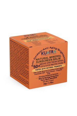 Spf 50- Mineral - Doğal Güneş Koruyucu Antiaging- Leke Karşıtı - Renkli 2 - Kuatra