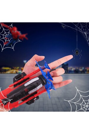 Spiderman Bileklik Vantuz Ağ Atan Ok Fırlatan Oyuncak Fırlatıcı Seti TYC00471874226 - 2