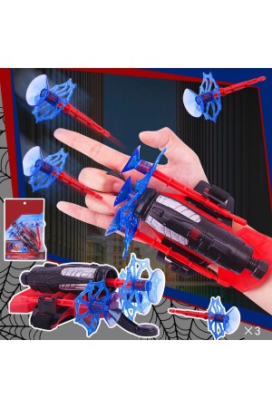 Spiderman Bileklik Vantuz Ağ Atan Ok Fırlatan Oyuncak Fırlatıcı Seti TYC00471874226 - 7