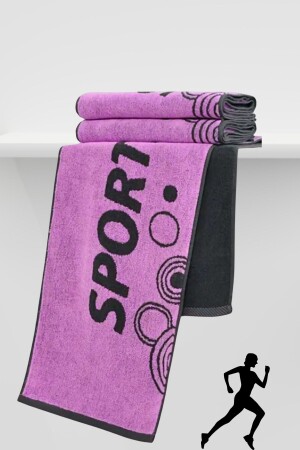 Sporthandtuch Jacquard Pink Gym Fitness Teller Boxen Tennishandtuch 100 % Baumwolle - Mariva Home