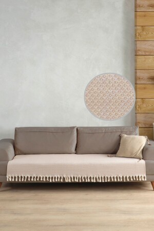 Star-Sofabezug für den Sitzbereich in Beige, 115 x 200 cm - Ladynil