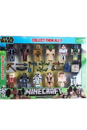 Star Wars New Series 7 cm Set Spielzeug mit 23 Teilen Zubehör Evimon - Minecraft