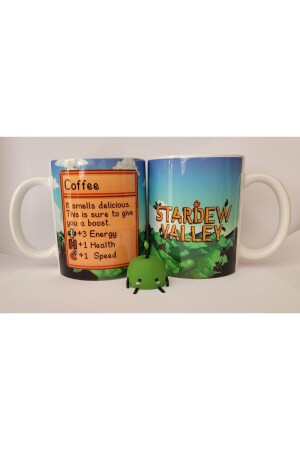 Stardew Valley Coffee Kupa Bardak ve Junimo figür PIXKUPT000260 - 2