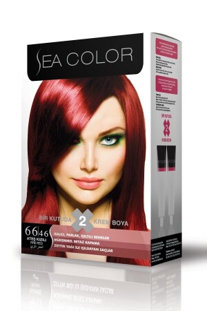 Stellen Sie Farbe 66 ein. 46 Feuerrot - Sea Color