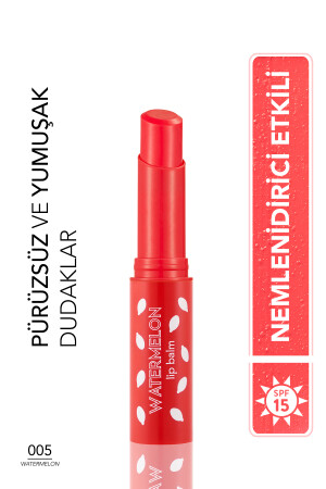 Stick Getönte Lippenfeuchtigkeitscreme mit Shea- und Kakaobutter – Lippenbalsam -005 WATERMELON-8690604555406 0313101 - 1