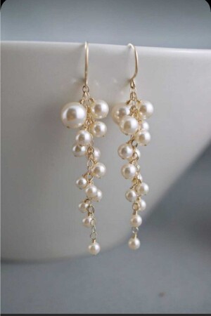 Stilvolle und trendige Perlenketten-Ohrringe im besonderen Design - Hbtasarim