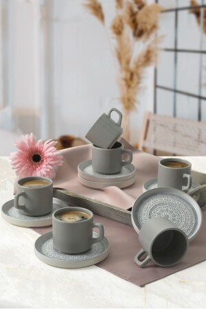 Stone Çay Takımı 12 Parça 6 Kişilik 21426 - Keramika