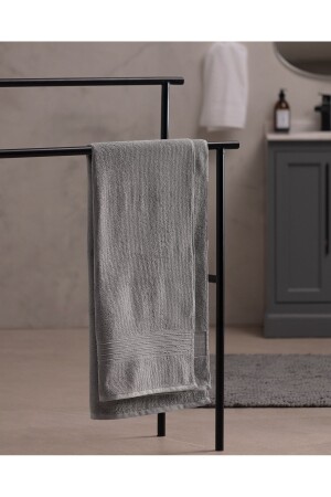 Stripe Armürlü Banyo Havlusu - Otel Koleksiyon HOT-04-8682116103183 - Madame Coco