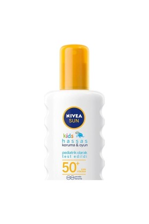 Sun Child Sensitive Sonnenspray 200 ml – Lichtschutzfaktor 50 – wasserbeständig – feuchtigkeitsspendend – UVA/UVB-Schutz - Nivea