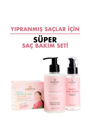 Süper Bakım Seti - Yıpranmış Saçlar Için - Polente Natural