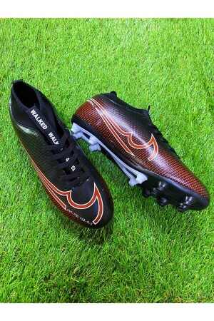 Super Mercur Jungen-Socken, knöchelhohe Socken, Kunstrasen-Fußballschuhe, Fußball-Sportschuhe, Schwarz - Walked