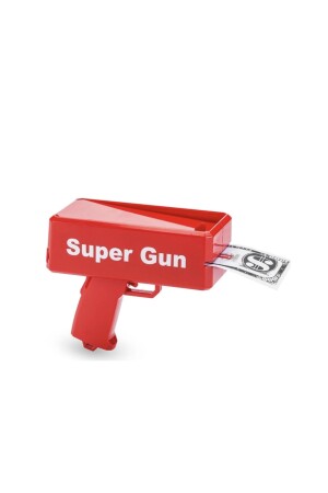 Super Money Gun Para Saçma Tabancası - Kırmızı Para makinesi - 1