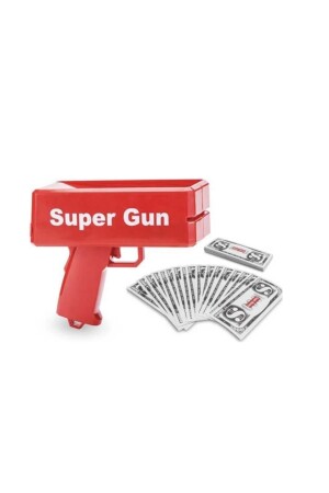 Super Money Gun Para Saçma Tabancası - Kırmızı Para makinesi - 2