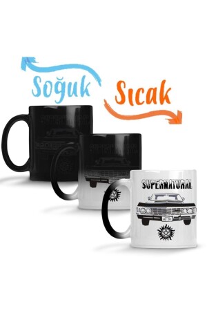 Supernatural Dean Winchester Ruby Castiel Bobby Singer Impala TV-Serie Magic Mug Cup Porzellan SK1230 - Baskı Dükkanı