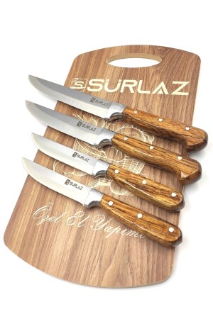 Sürmene Messer-Set, Fleisch, Brot, Gemüse, Obst, Messer, Küchenmesser, 4-teilig - Sürlaz