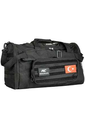 Tactical Duffel Bag Silindir Çanta Siyah - Musclecloth