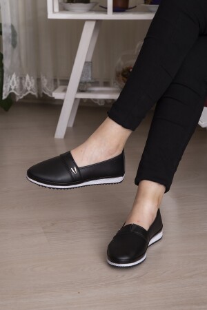 Täglich weiche Damen-Ballerinas mit perforiertem Kordelzug und Haut - Ewen Tomm