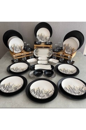 Takım Kahvaltı Mat Başak Renkli 59 Parça 12 Kişilik dmt20230059 - Keramika