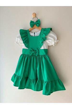 Tasarım Vintage Kız Çocuk Elbise - Bayramlık Kıyafetler - Kız Çocuk Elbise Modelleri WW01 - 2