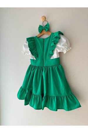 Tasarım Vintage Kız Çocuk Elbise - Bayramlık Kıyafetler - Kız Çocuk Elbise Modelleri WW01 - 4