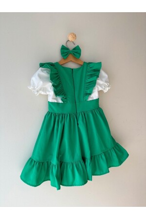 Tasarım Vintage Kız Çocuk Elbise - Bayramlık Kıyafetler - Kız Çocuk Elbise Modelleri WW01 - 5