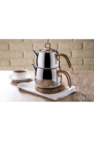 Teatanyum (l) Çelik Çaydanlık Takımı 600.03.01.0045 - Emsan