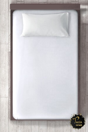 Tek Kişilik Beyaz Lastikli Çarşaf Tlac-001 - Talia Home