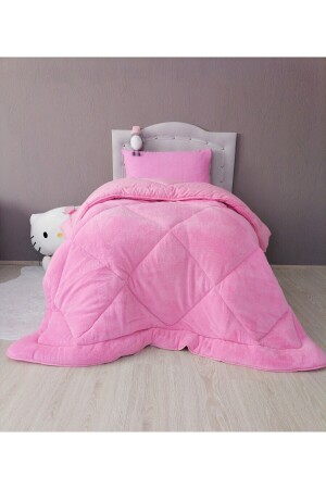 Tek Kişilik Welsoft %100 Pamuk Silikon Yorgan | Çift Taraflı | 63 Tel Dokuma Kumaş WELLSOFT - TİNİMİNİ HOME