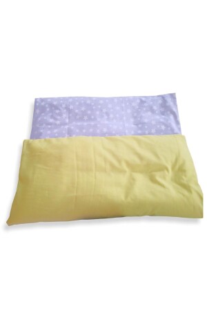 Tek Nevresim ( Yorgan Kılıfı ) Gri Yıldızlı Sarı 100 X 150 Cm (sadece Yorgan Kılıfıdır) - Babynia