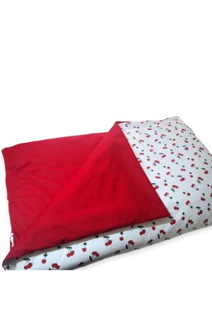 Tek Nevresim ( Yorgan Kılıfı ) Kırmızı Kirazlı 100 X 150 Cm (SADECE YORGAN KILIFIDIR) - Bebek Özel