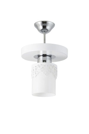 Tekli Modern Spor Model Yuvarlak Tepsi Taclı Beyazavize LMBDR35011T - Lambadar