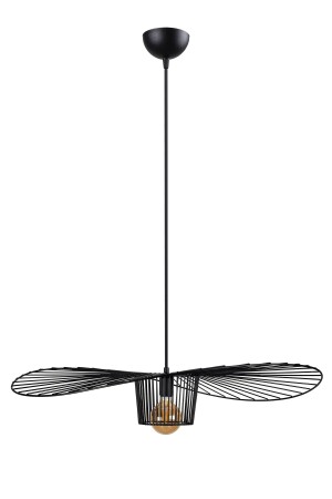 Tel Şapka Avize Çap: 150 Cm (RENK: SİYAH) WL99200BL - Nest Aydınlatma