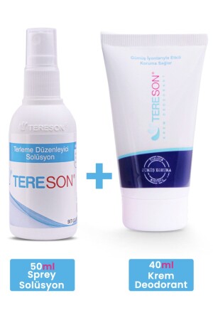 Terleme Önleyici Sprey 50 ml - Krem Deodorant Gümüş Iyonlu 40 ml - Tereson