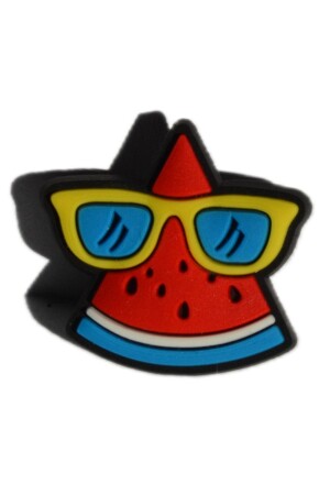 Terlik Süsü Karpuz Kafa Tatil-jibbitz -charm-anahtarlık-bileklik Takıları - Crocs