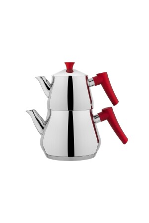 Tesel Orta Boy Çelik Çaydanlık Takımı 3 Parça-kırmızı 1S2526-15001-KMZ01 - Schafer