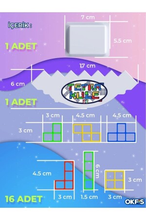 Tetra Kule Denge Oyuncağı Eğitici Kutu Oyuncak Tetris Kule 82397547826357 - 3