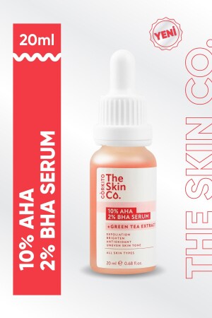 The Skin Co. %10 Aha %2 Bha Cilt Tonu Eşitleyici & Gözenek Sıkılaştırıcı Peeling Serum 20 Ml 8682644280455 - Görkito