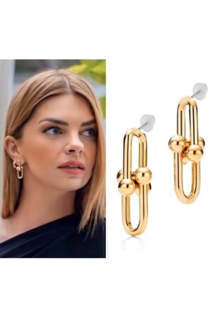 Tiffany Gold Küpe - Alaçatı Accesories