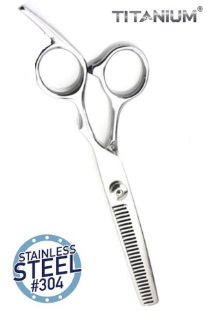 Titangraue Mittelschere mit Schwanz, Efile-Schere XLQ515KROM - Xolo