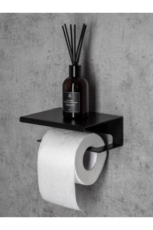 Toilettenpapierhalter mit Telefonablage aus Metall - Kraker