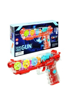 Transparentes, farbiges, pädagogisches, transparentes Waffenspielzeug, transparente Waffe mit Lichtern und Ton, Batterieton - By A.D.M