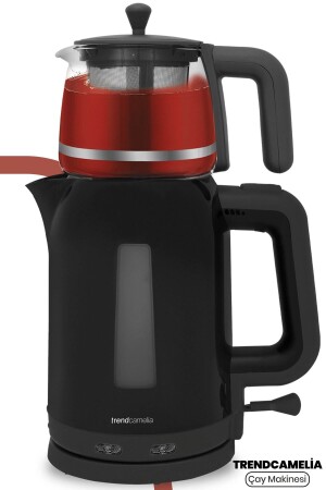 Trendcamelia 2200 Watt Cam Demlikli Bpa Içermeyen Çay Makinesi Ve Su Isıtıcısı - Goldmaster